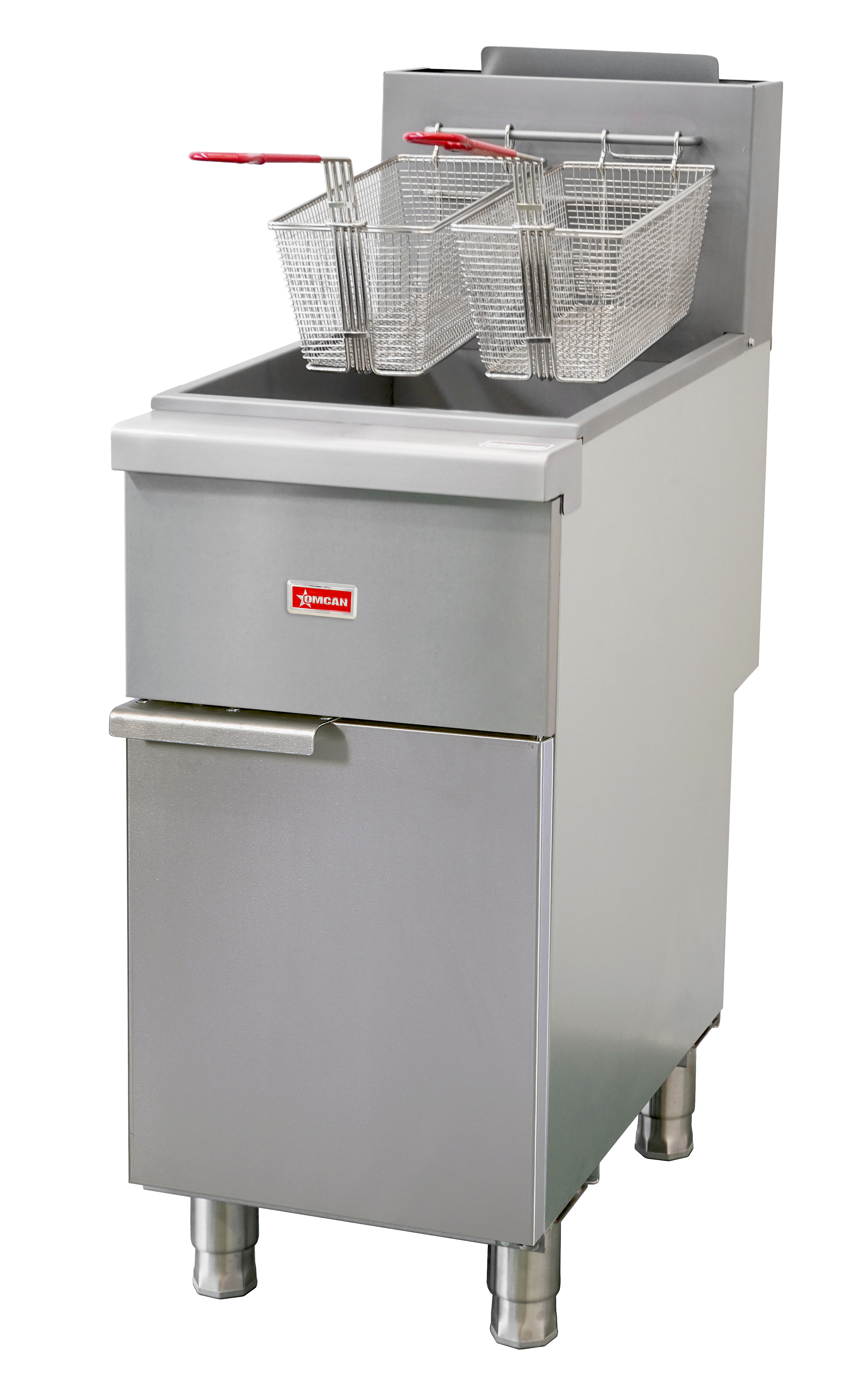 35-40 lb Tube-Fired Natural Gas Floor Fryer – 90,000 BTU