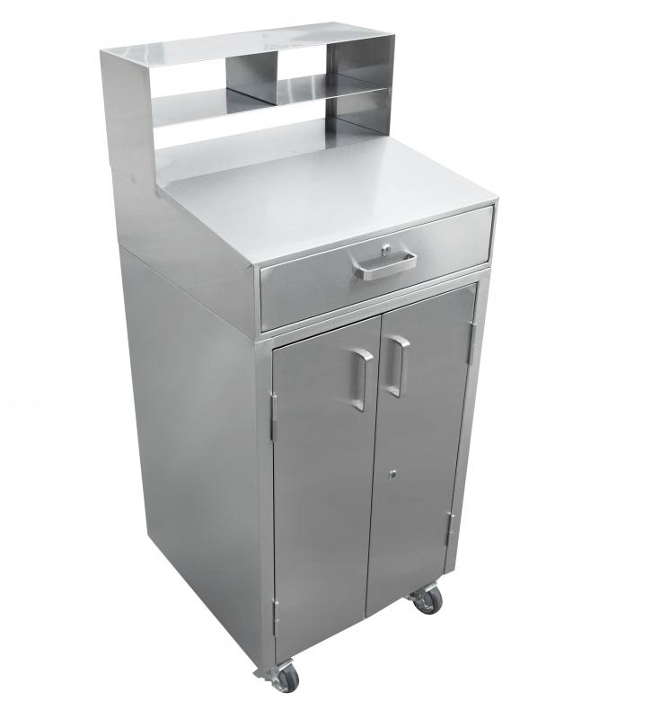 24" Stainless Steel Mobile Receiving Desk
