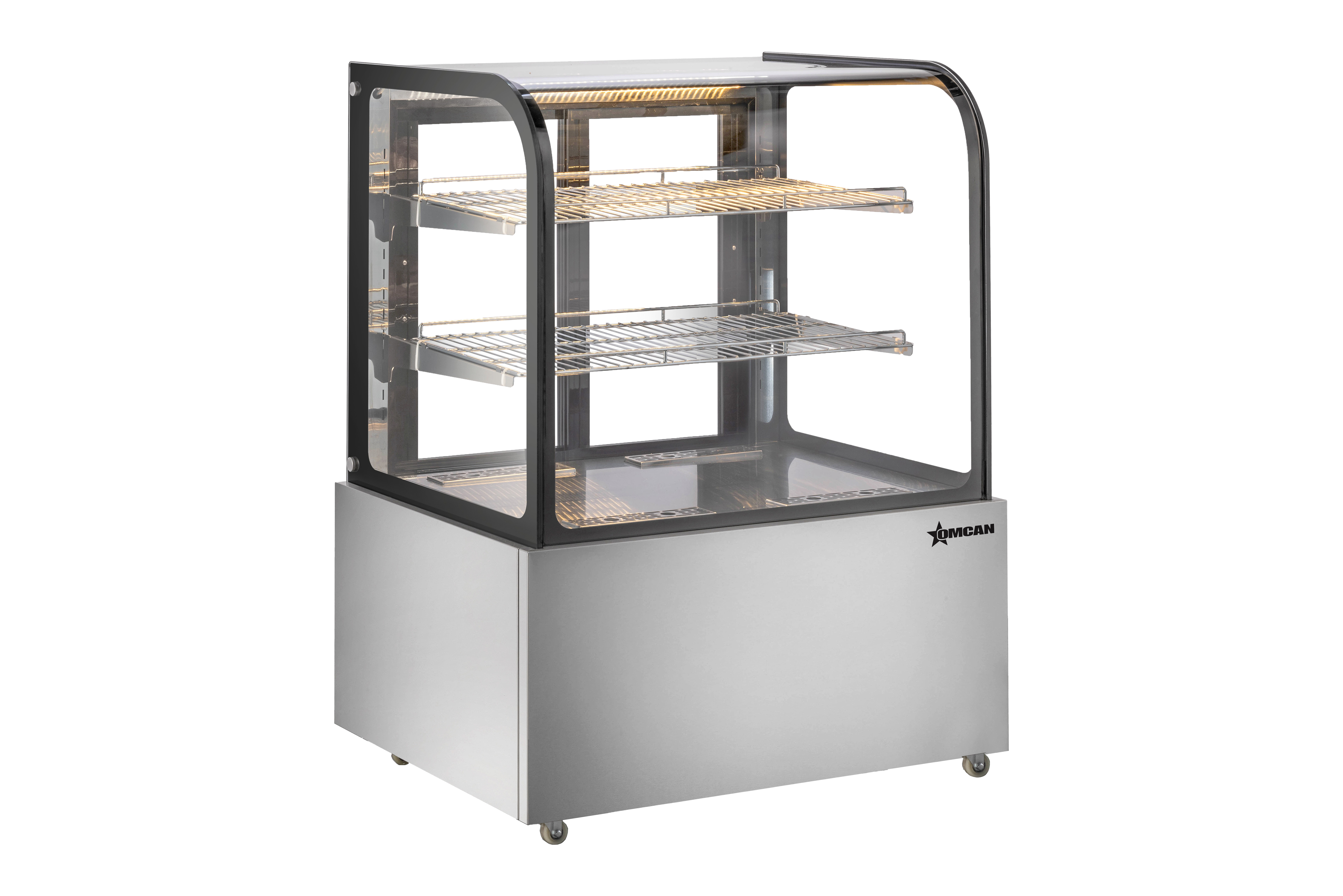 37" Floor Model Curved Glass Display Warmer with 340 L (12 cu. ft.) capacity - 110V, 800W