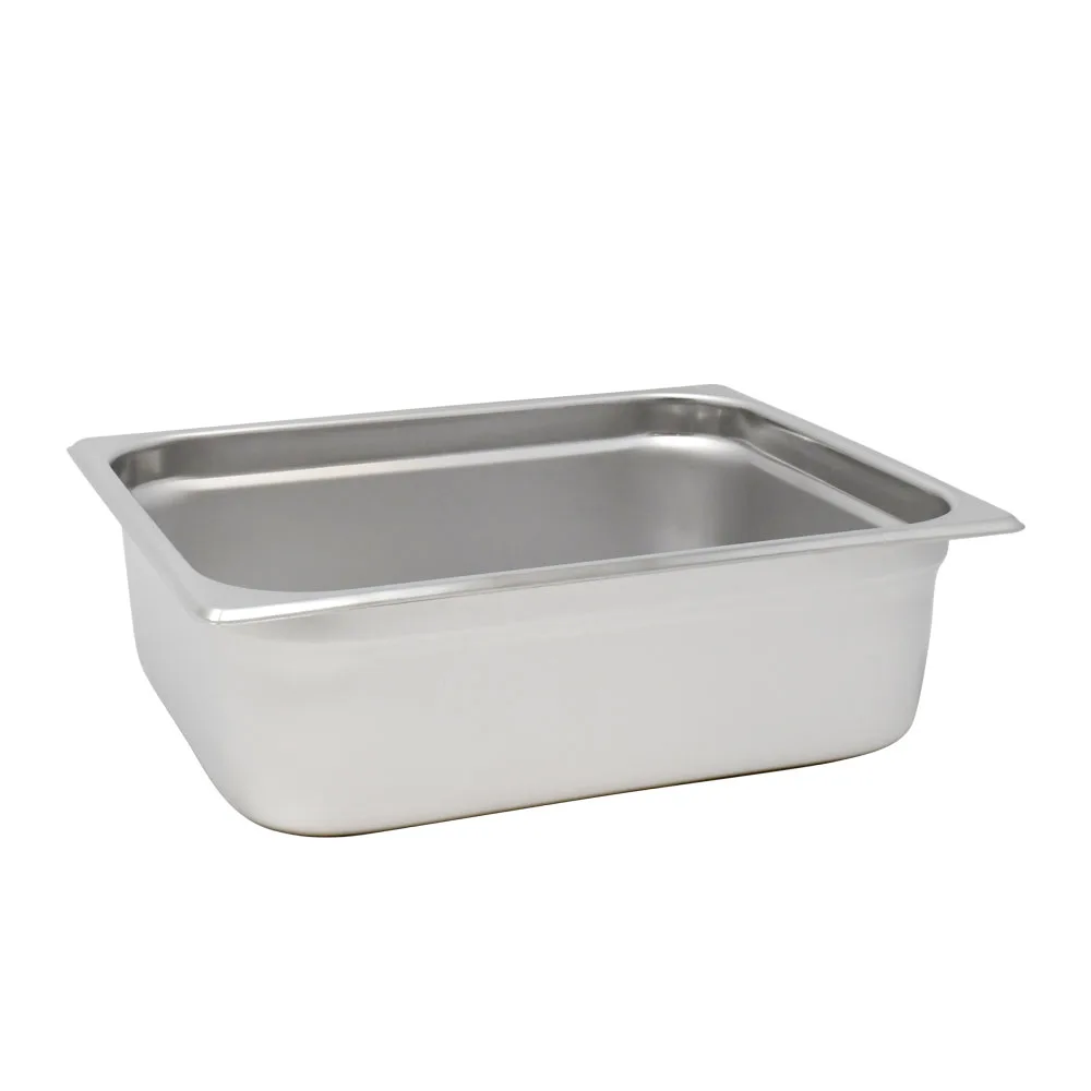 GN 1/2 Half-Size Anti-Jam Stainless Steel Steam Table Pan – 4″ Deep