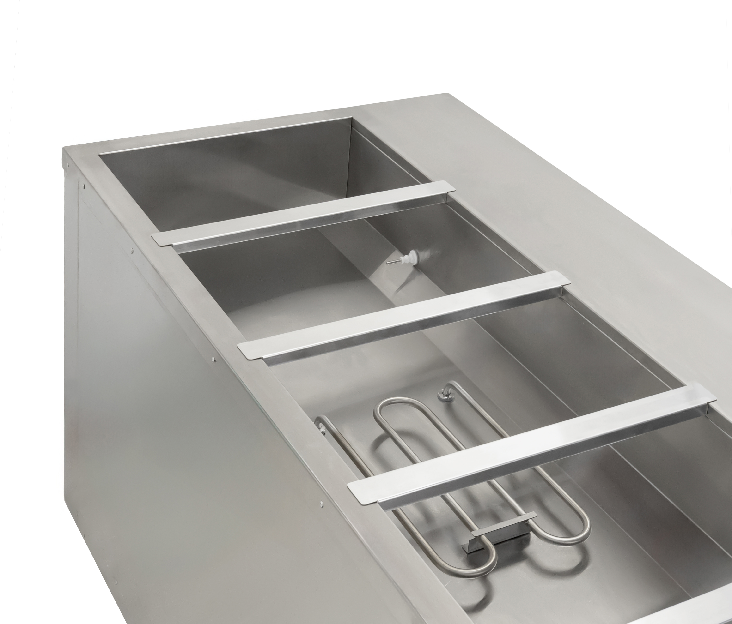 72 " 5 Pan Open Well Electric Steam Table with Cutting Board and Undershelf, 4 kW 1ph, 240V