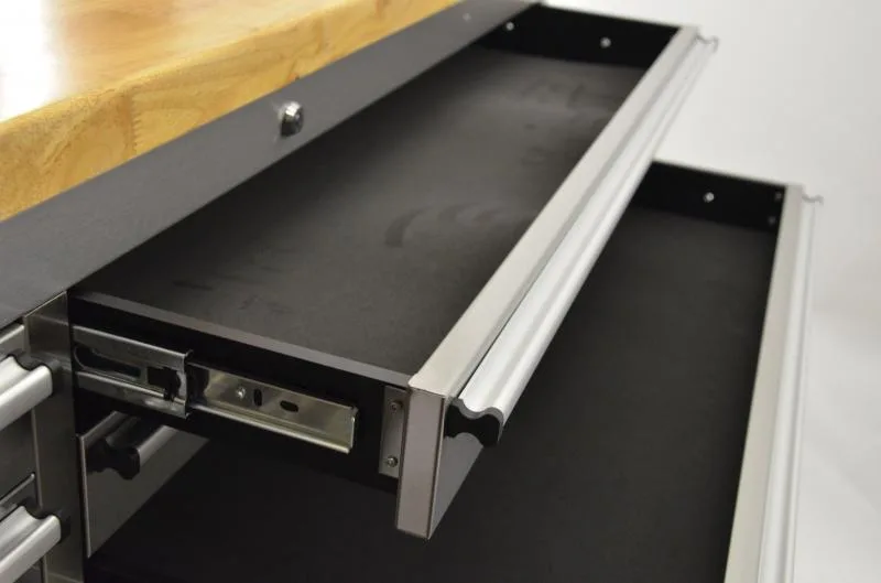 56" Mobile Working Bench with 10 Drawers