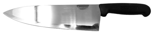 10" Medium Cook Knife with Black Polypropylene Handle