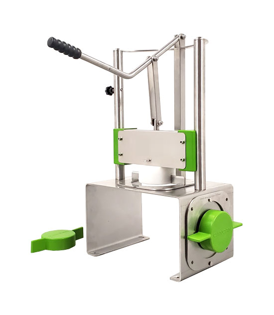 Tabletop Pineapple Corer and Peeler Machine with Stainless Steel 89mm and 95mm Blades