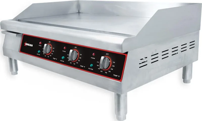 30″ Countertop Stainless Steel Electric Griddle