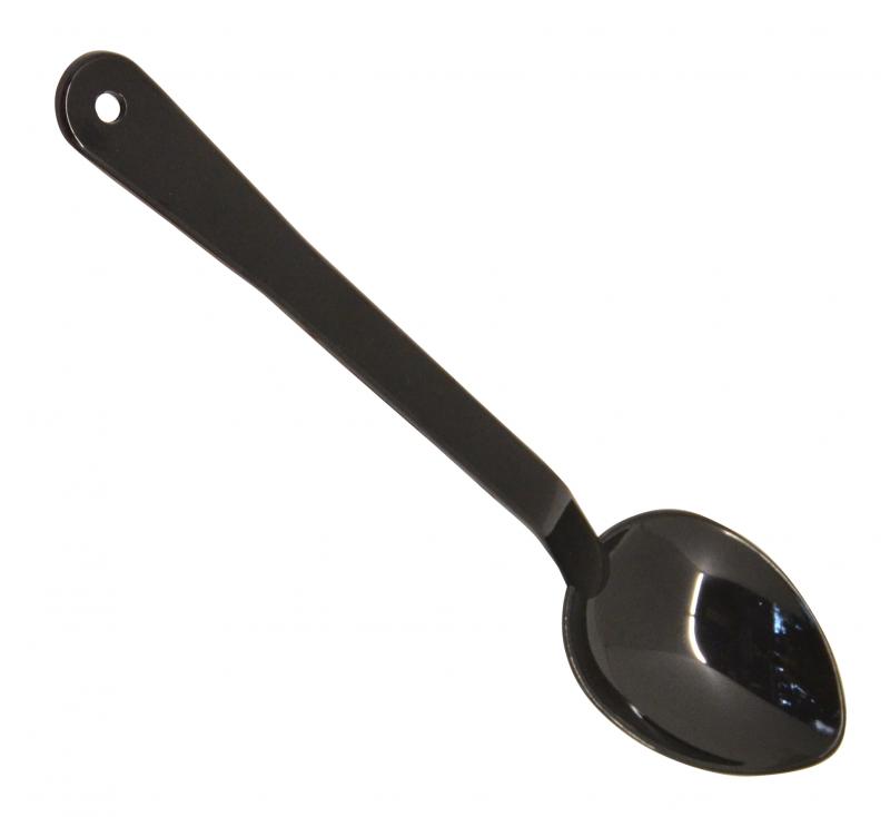 13" Black Polycarbonate Serving Spoon