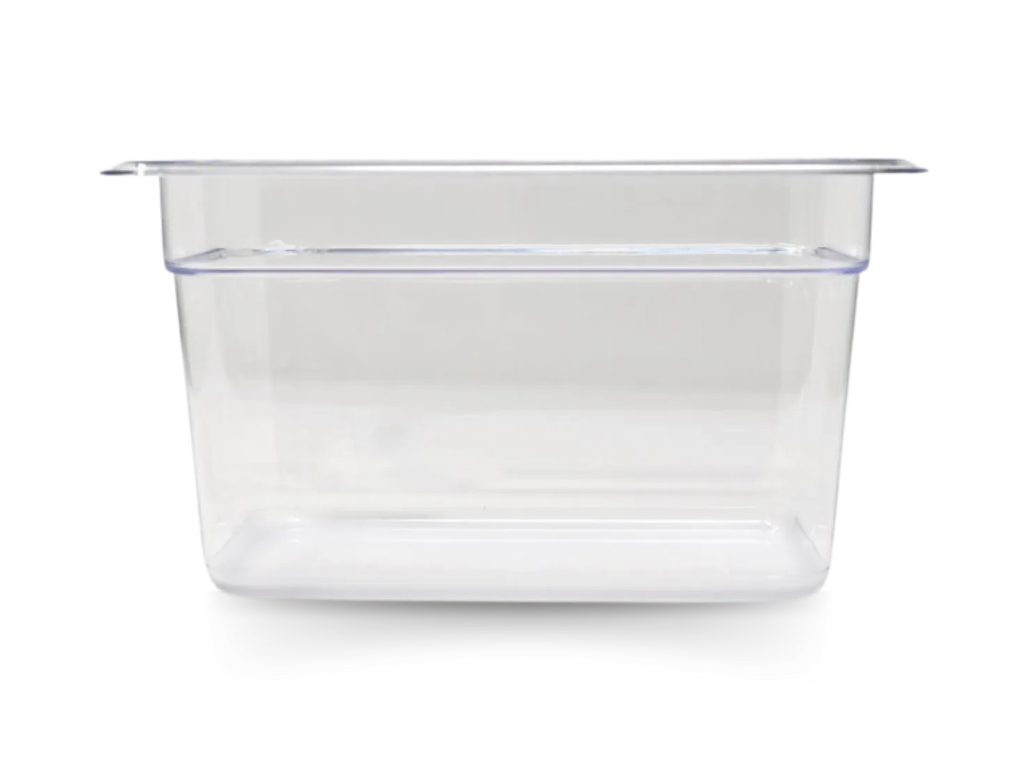 GN 1/4 Fourth-size Polycarbonate Clear Food Pan, 6″ Deep
