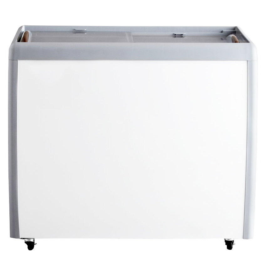 39" Ice Cream Display Chest Freezer with Flat Glass Top
