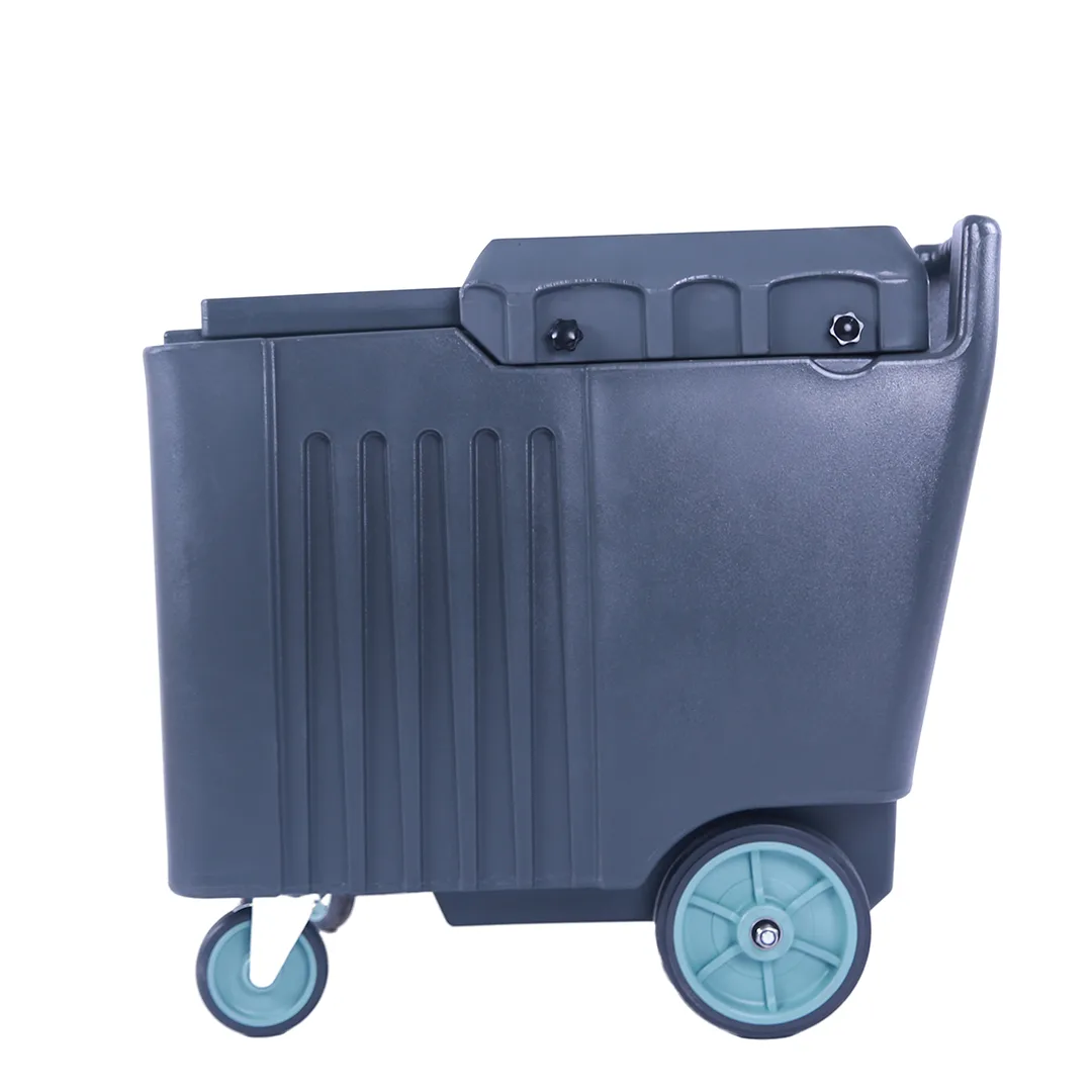 Insulated Ice Caddy with Sliding Lid and 125lb / 57kg Capacity