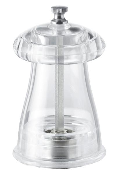 4" Crystal-shaped Pepper Mill Acrylic Resin
