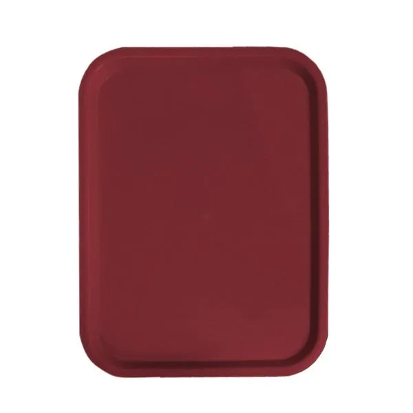 12″ x 16″ Burgundy Fast Food Tray