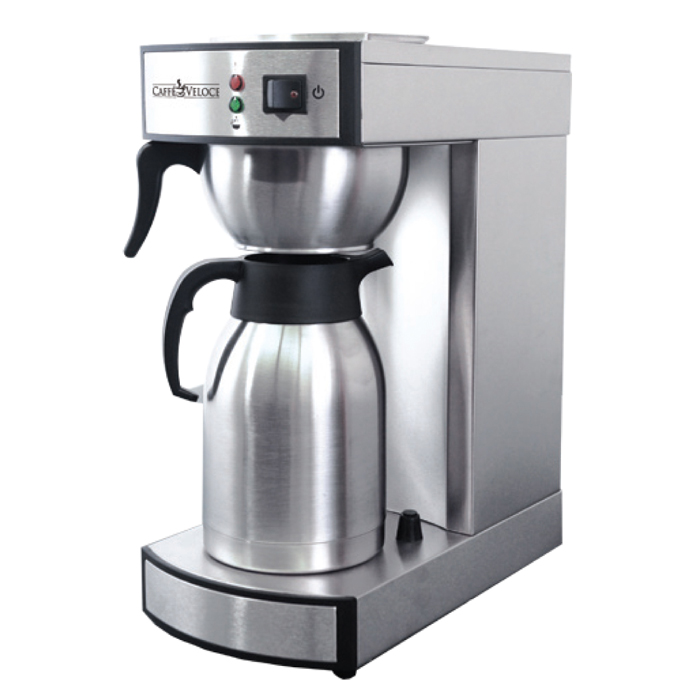 Stainless Steel Coffee Maker with 2 Liter Thermal Carafe