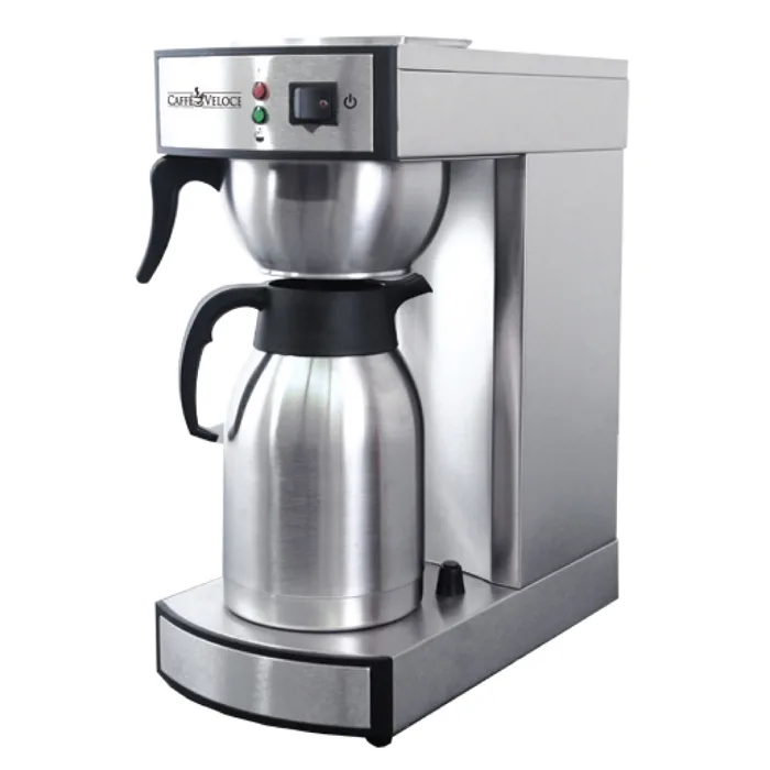 Stainless Steel Coffee Maker with 2 Liter Thermal Carafe