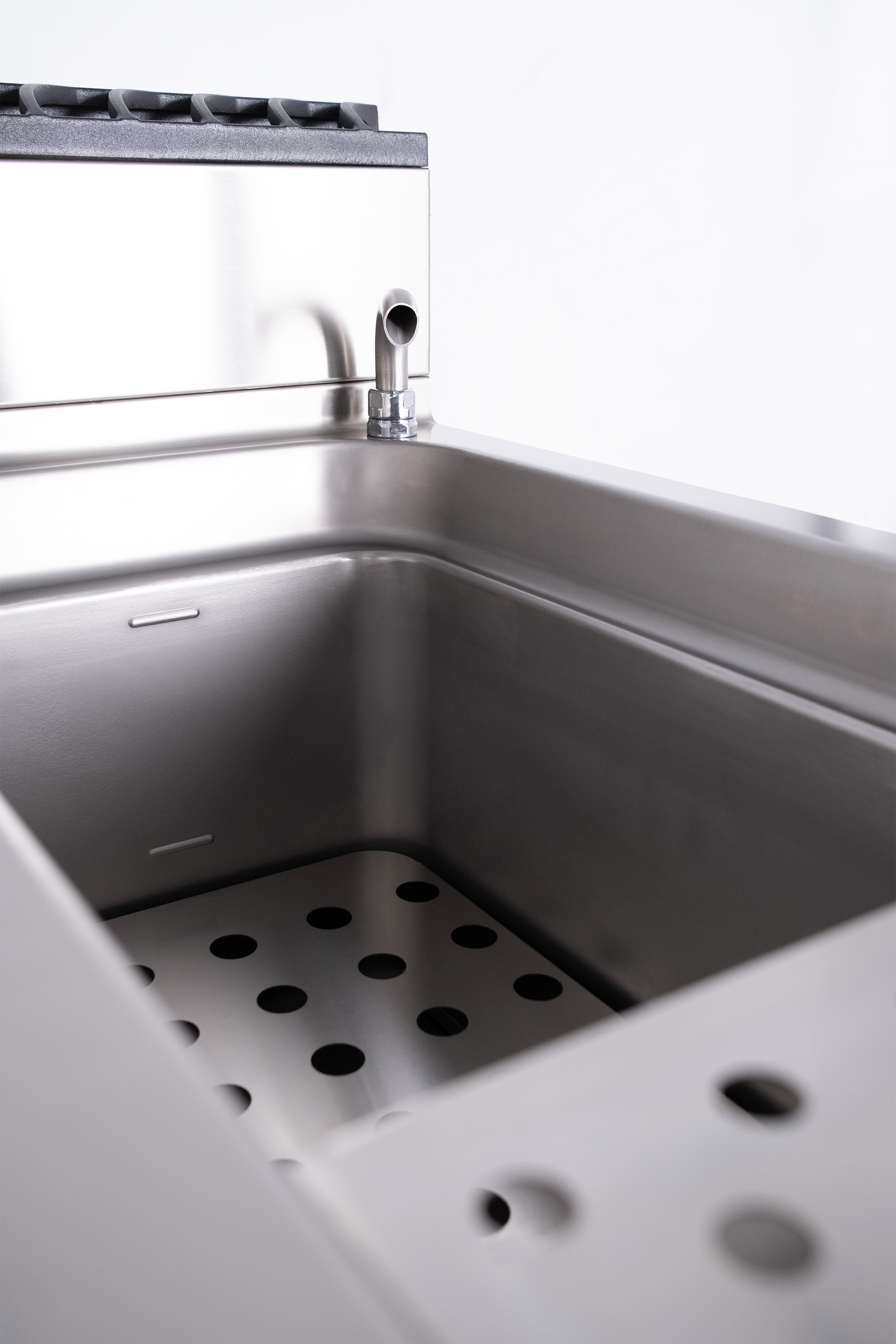 Trento 12 Gallon (45L) Natural Gas Pasta Cooker, Double Burner – 78,000 BTU