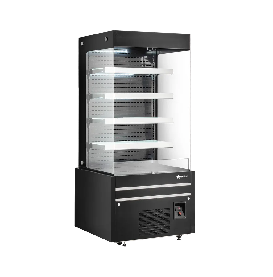 36” Four (4) Shelf Grab-and-Go Open Front Refrigerated Showcase, 19.77 cu.ft. (560 L), Black