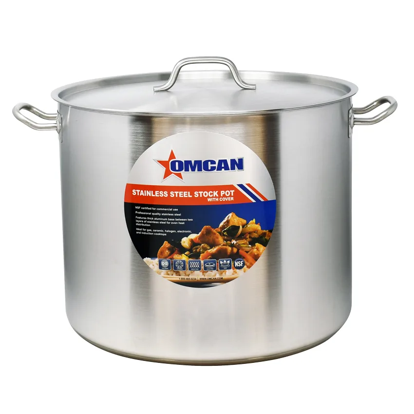 60 qt Stainless Steel Stock Pot with Lid