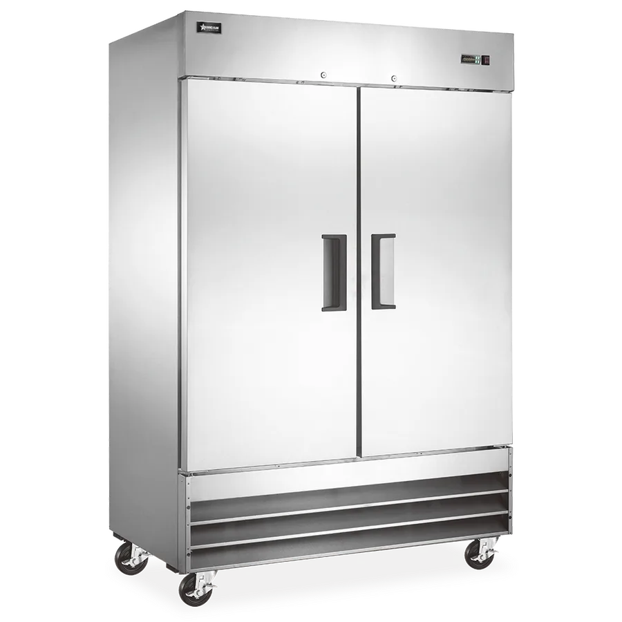 54″ Two (2) Door Reach-in Freezer, 47 cu.ft. (1330 L), Stainless Steel
