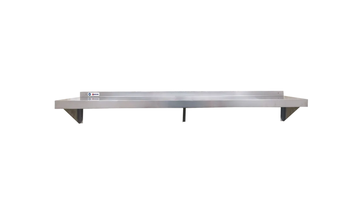 14″ x 84″ Stainless Steel Wall Shelf