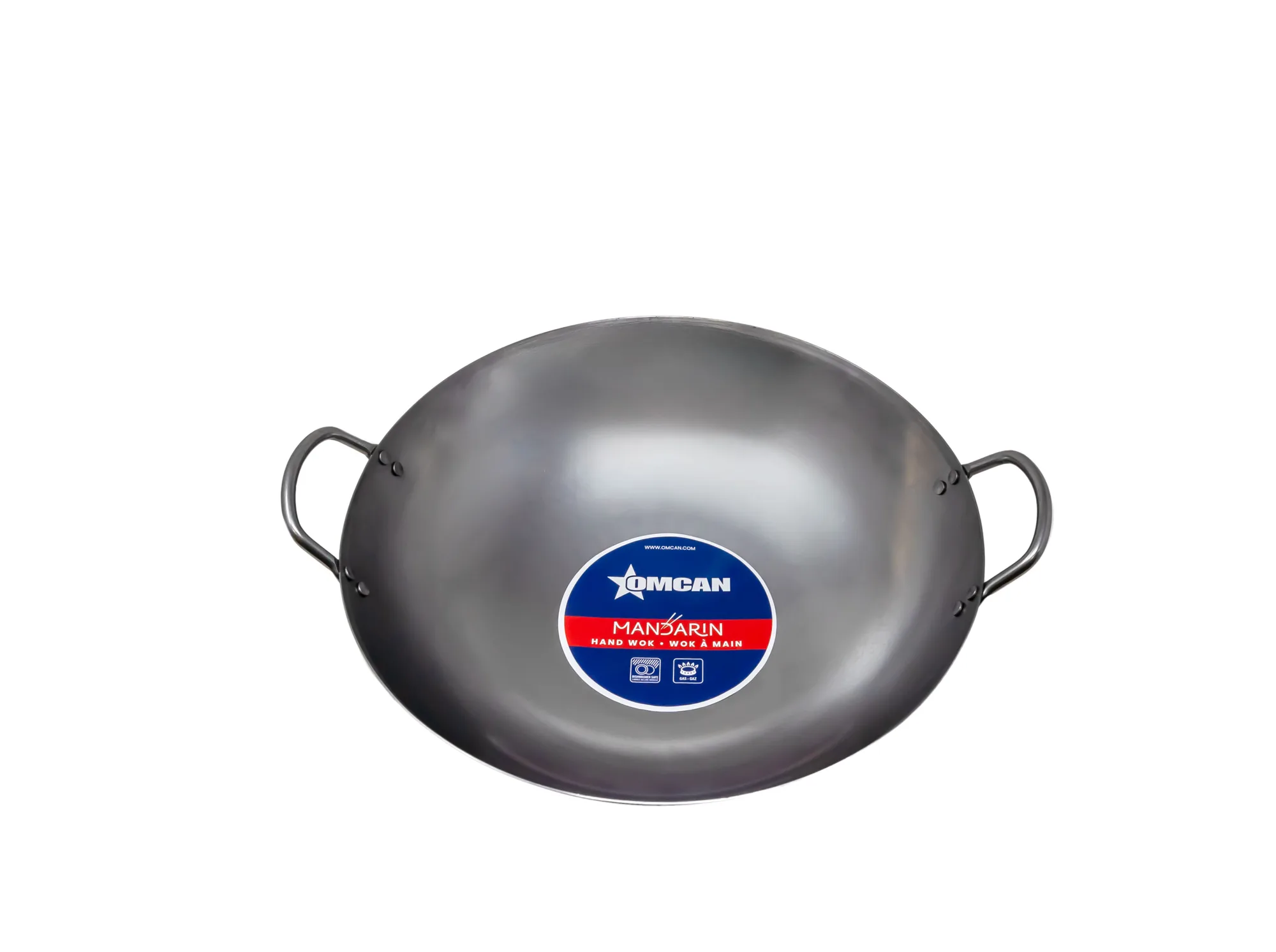14″ Iron Double Ear Cantonese Wok