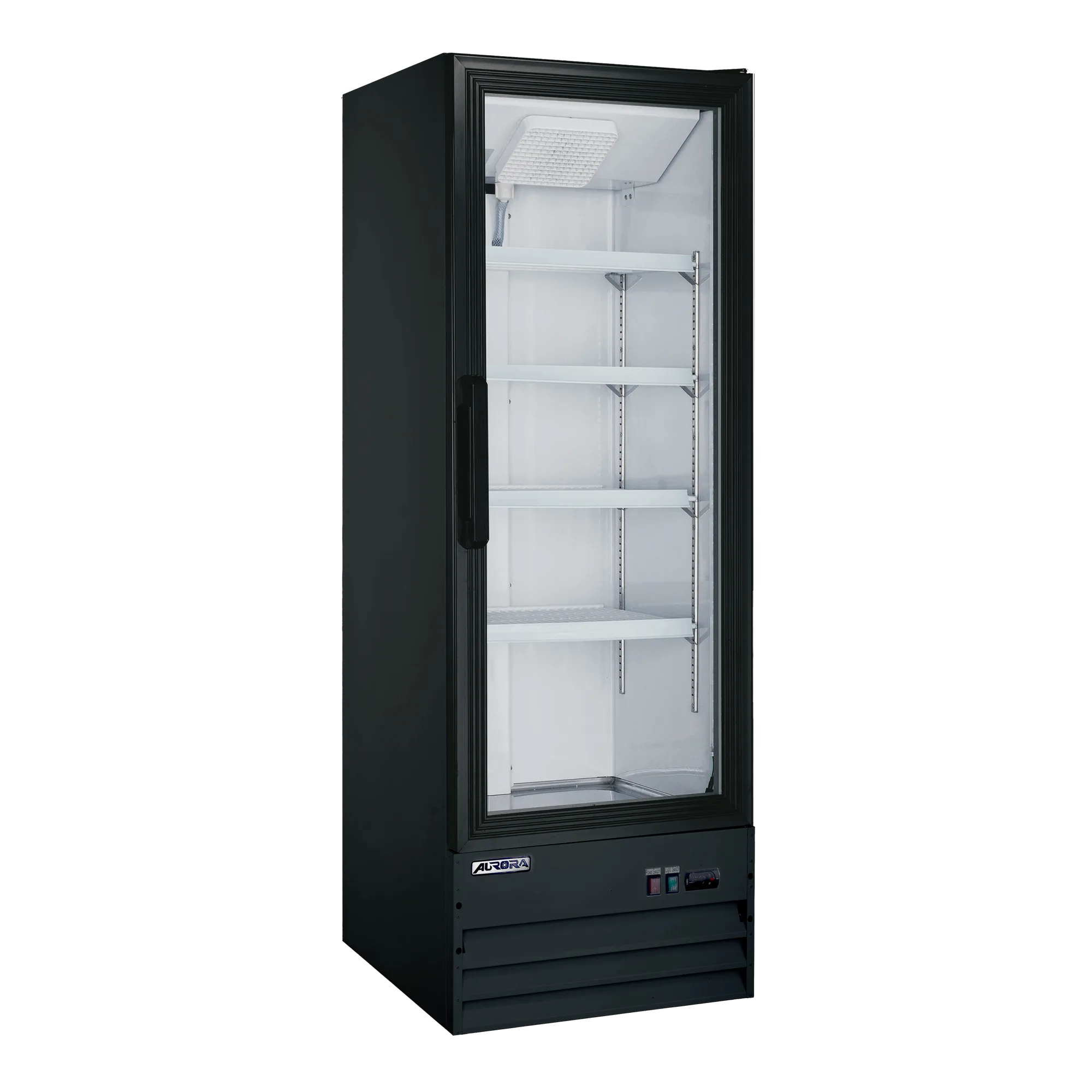 Aurora 22" One (1) Glass Door Display Refrigerator, 9 cu.ft. (254 L), Black