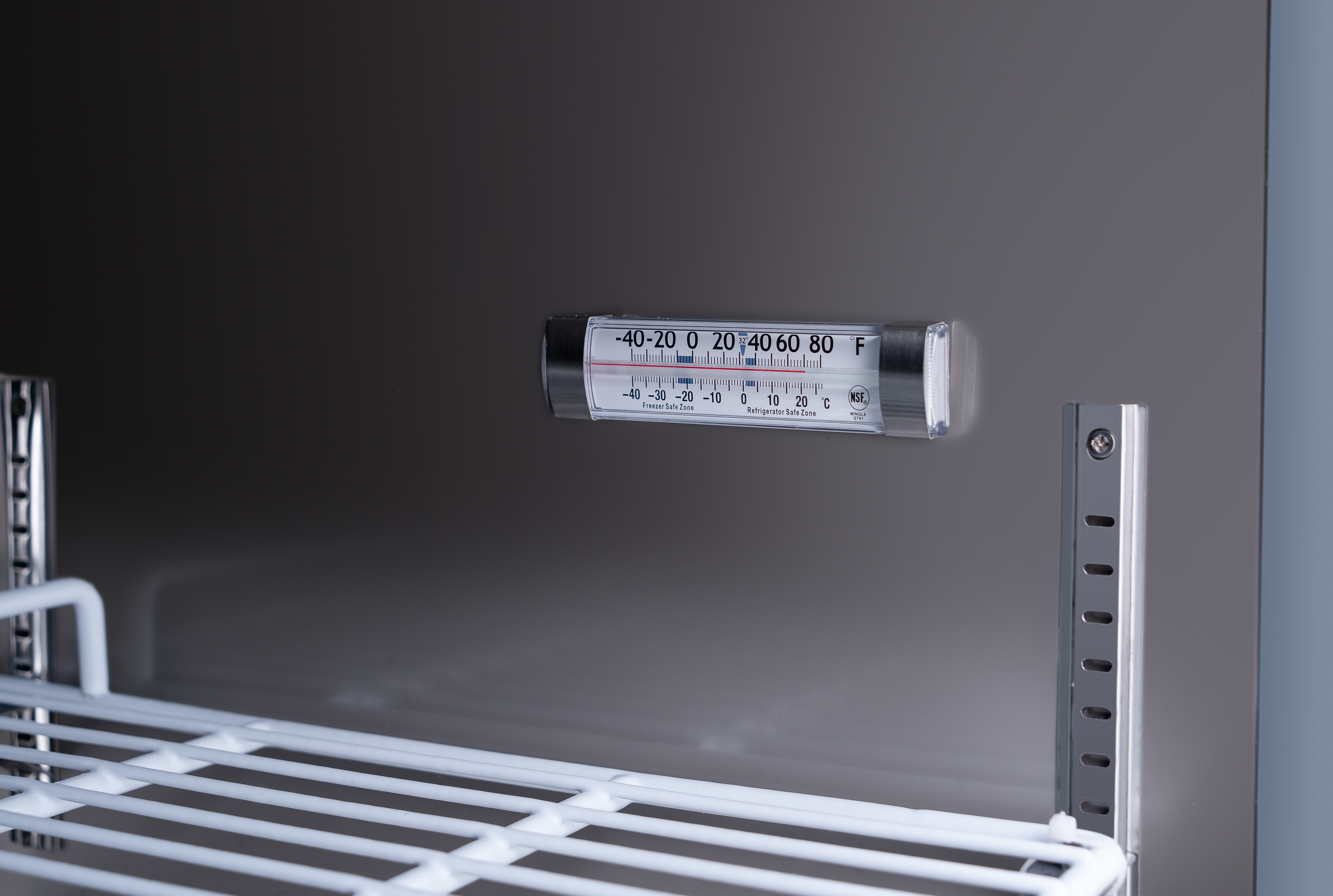 27″ One (1) Door Undercounter Refrigerator, 6.3 cu.ft. (117 L), Stainless Steel