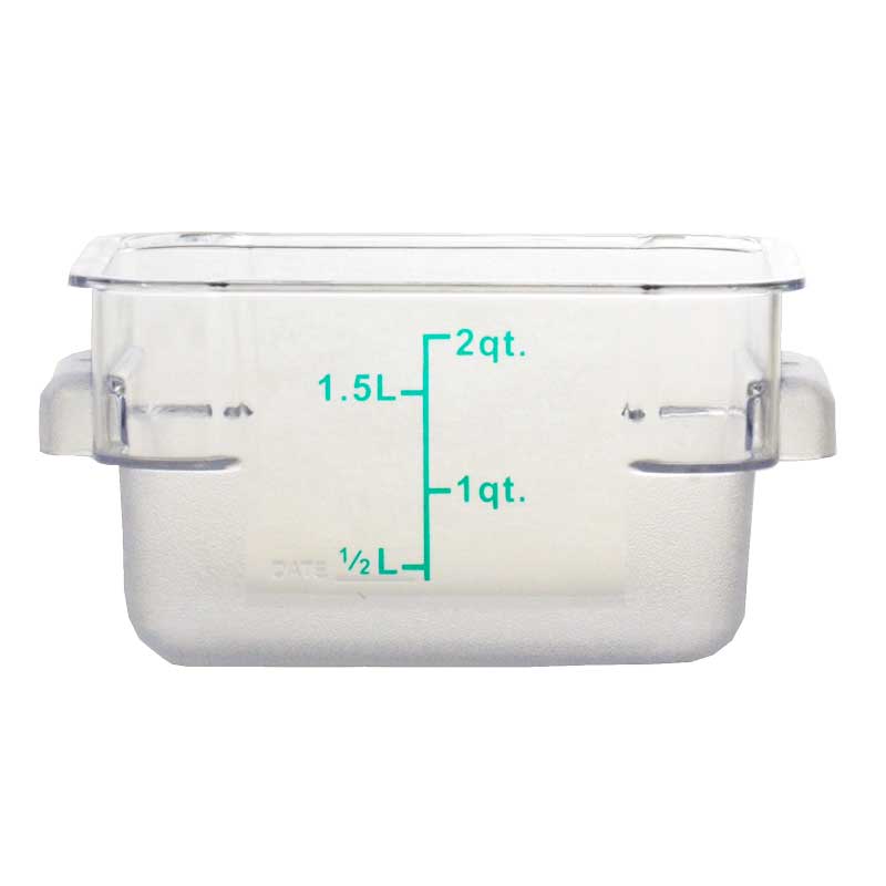 2-Qt. Polycarbonate Clear Square Food Storage Container