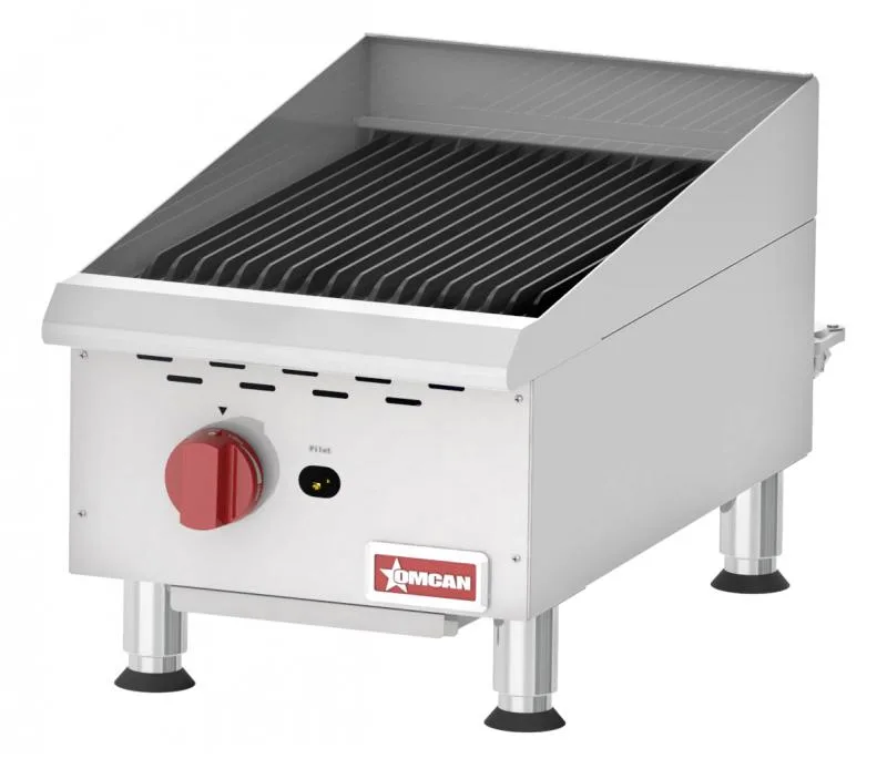 Elite 15″ Countertop Radiant Gas Charbroiler 1 Burner, 40,000 BTU