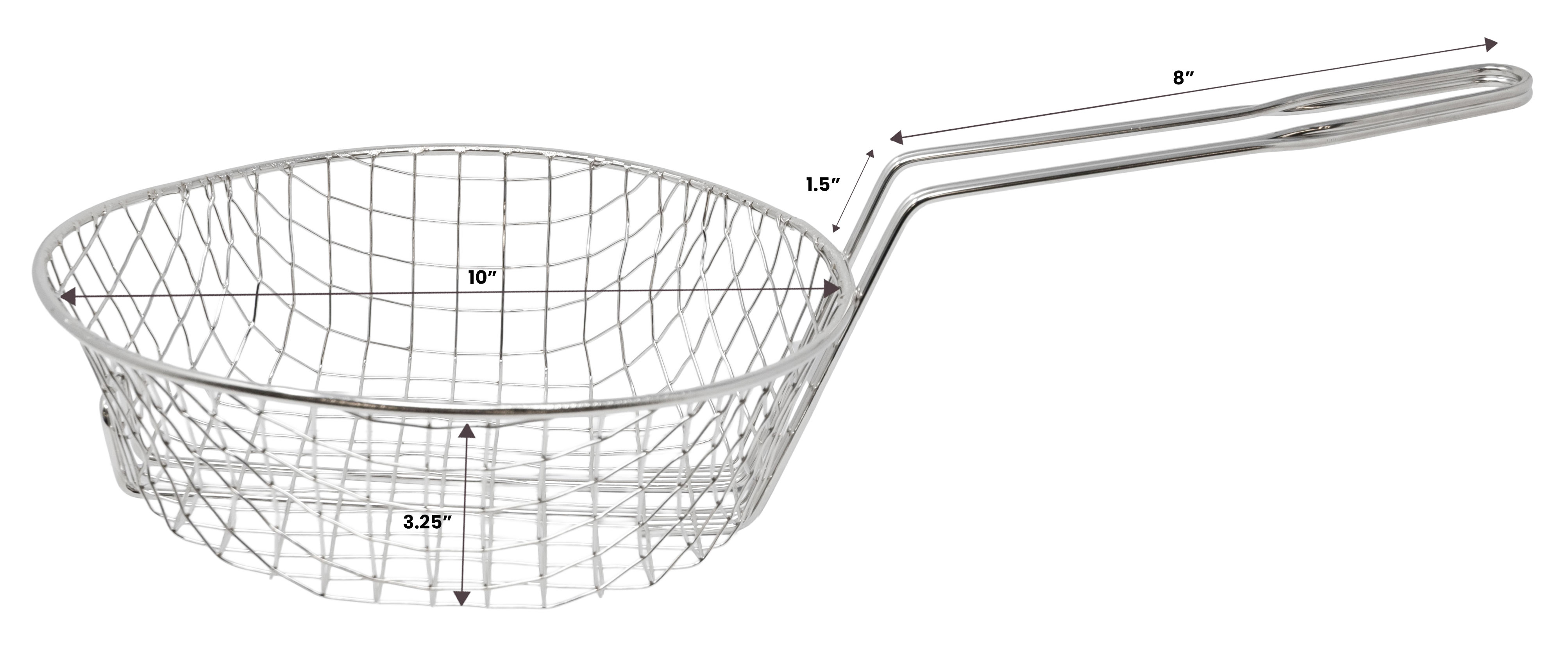 10″ x 3″ Culinary Basket Coarse Mesh