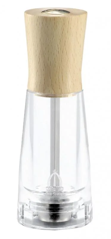 Tosca Series – 6" Pepper Mill Light Beech Wood with Acrylic Resin Base