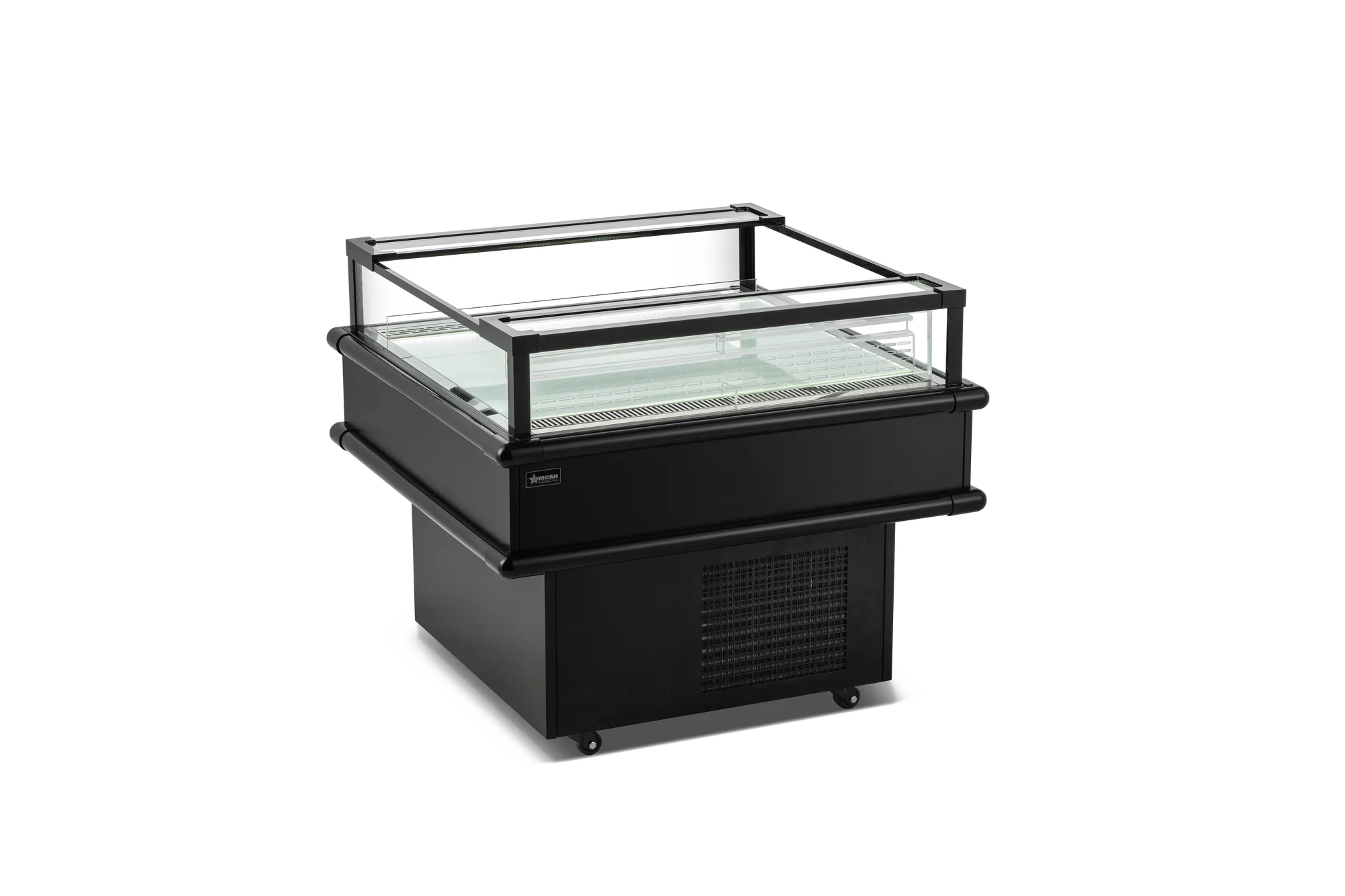 37.5” x 37.5” Refrigerated Island Top-Open Showcase, 4.2 cu.ft. (120 L), Black