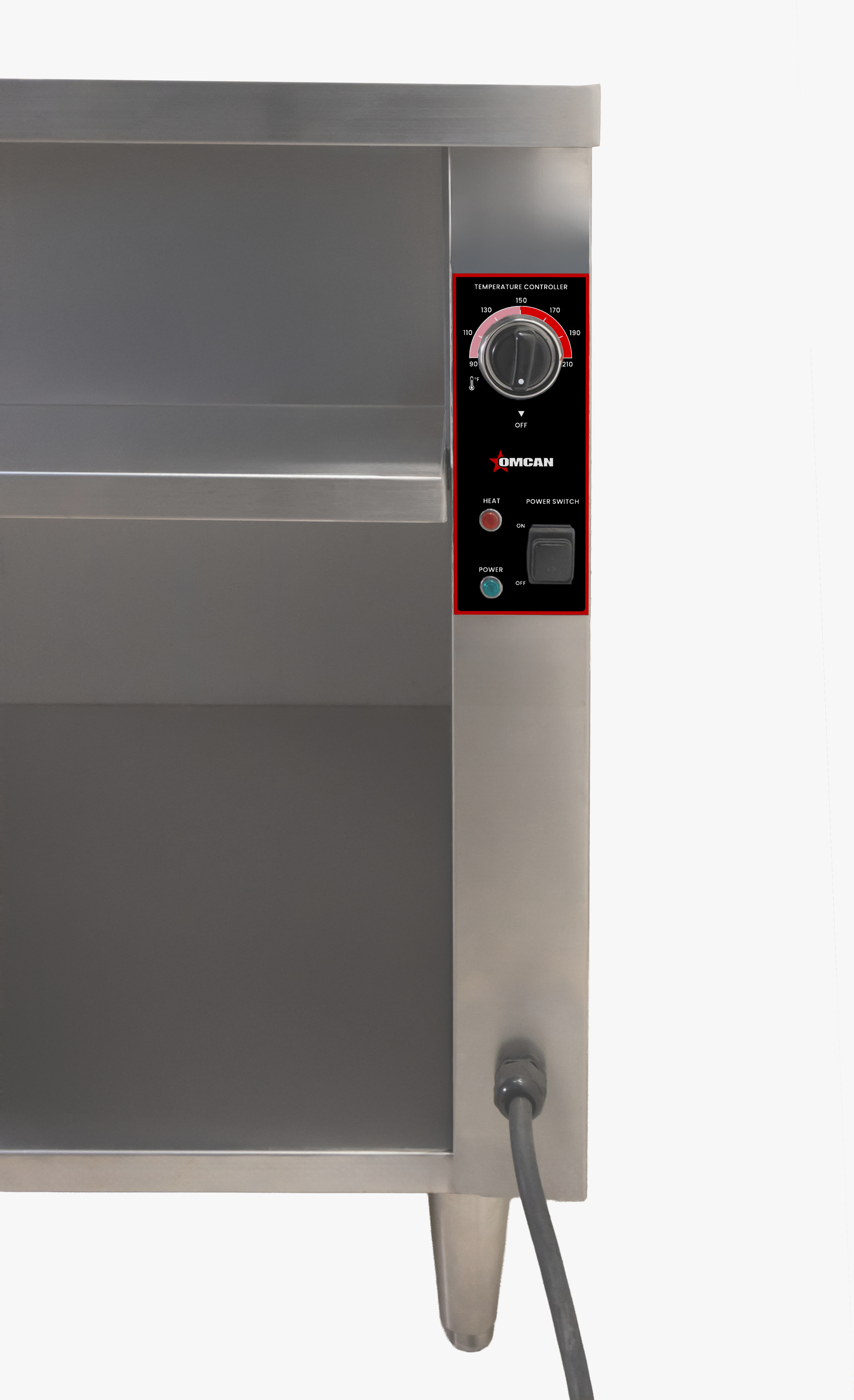 72 " 5 Pan Open Well Electric Steam Table with Cutting Board and Undershelf, 4 kW 1ph, 240V