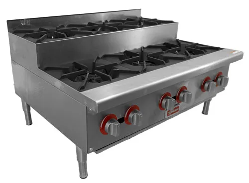 36″ Step-Up Hot Plate with 6 Burners