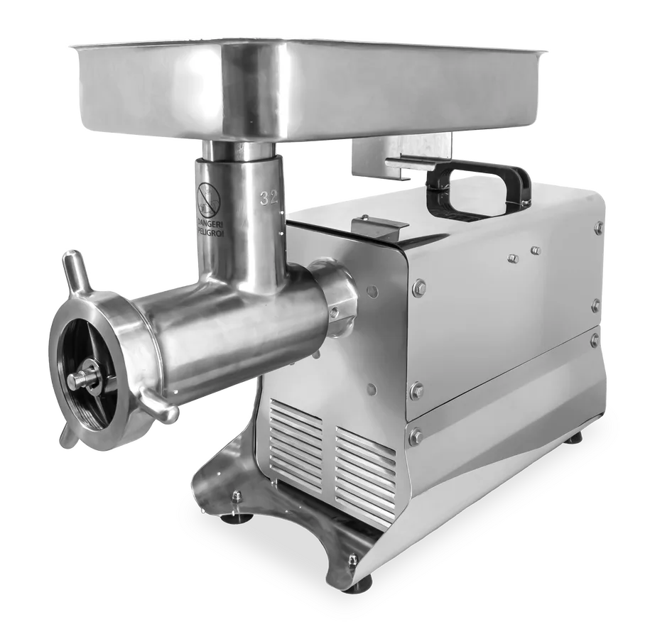 #32 Commercial Medium-Duty Stainless Steel Meat Grinder with 1.5 HP