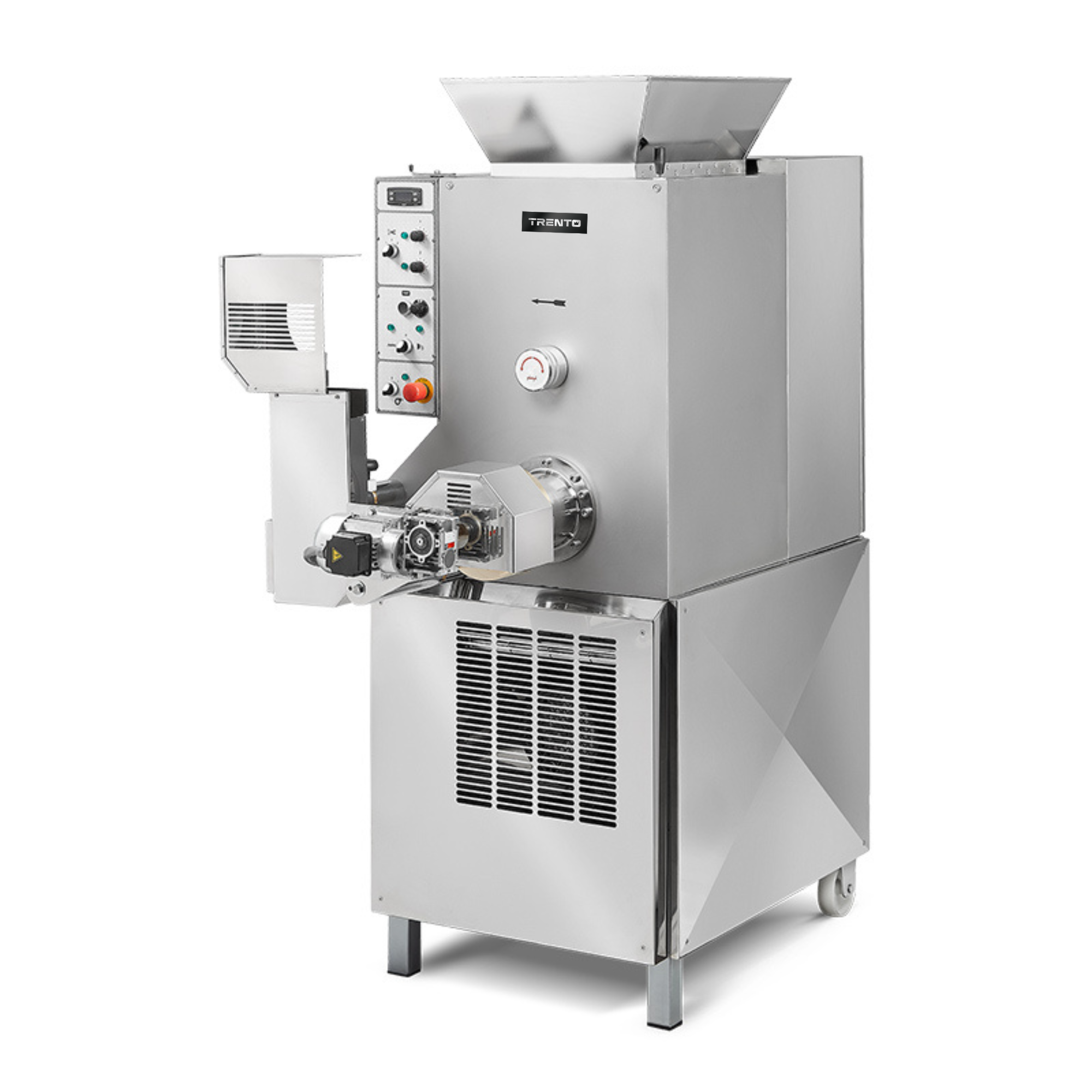 Trento TR150 187 lb/hr (85 kg/hr) Heavy-Duty Pasta Machine Floor Model with Cooling System - 5.5+1.5 kW, 208 V, 3 Phase