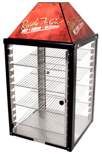18" Countertop Food Display Warmer with 4 Shelves – 120V, 640W