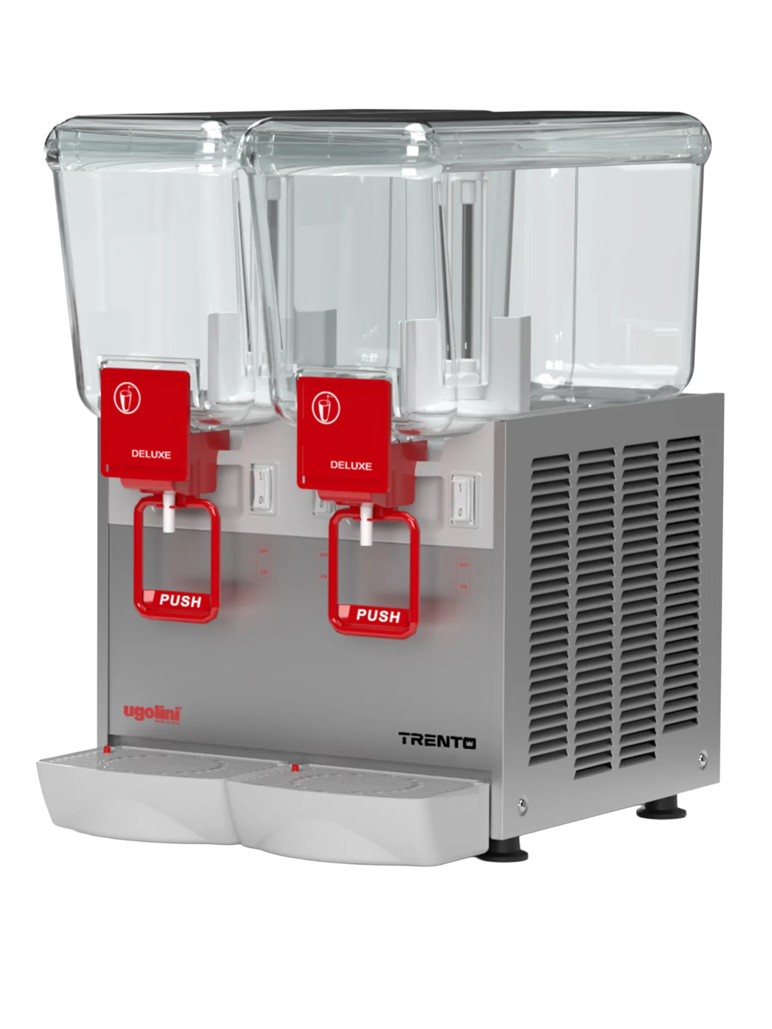 Ugolini Arctic Deluxe Agitator Double Bowl Juice Dispenser with 2 x 12L Capacity – 115V