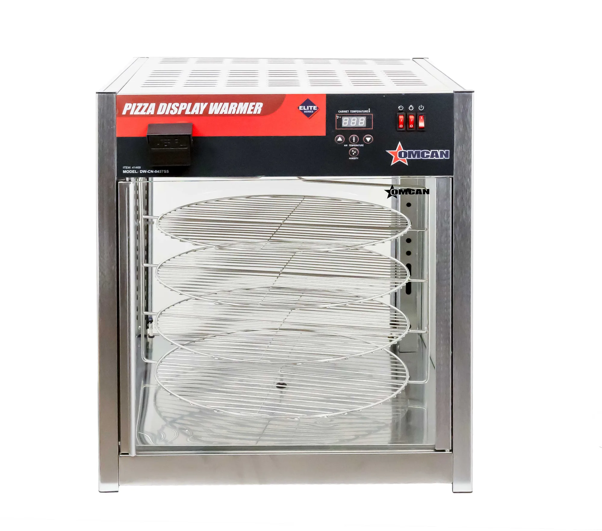 24" Pizza Display Warmer, Self-Service – 110 V, 1500 W