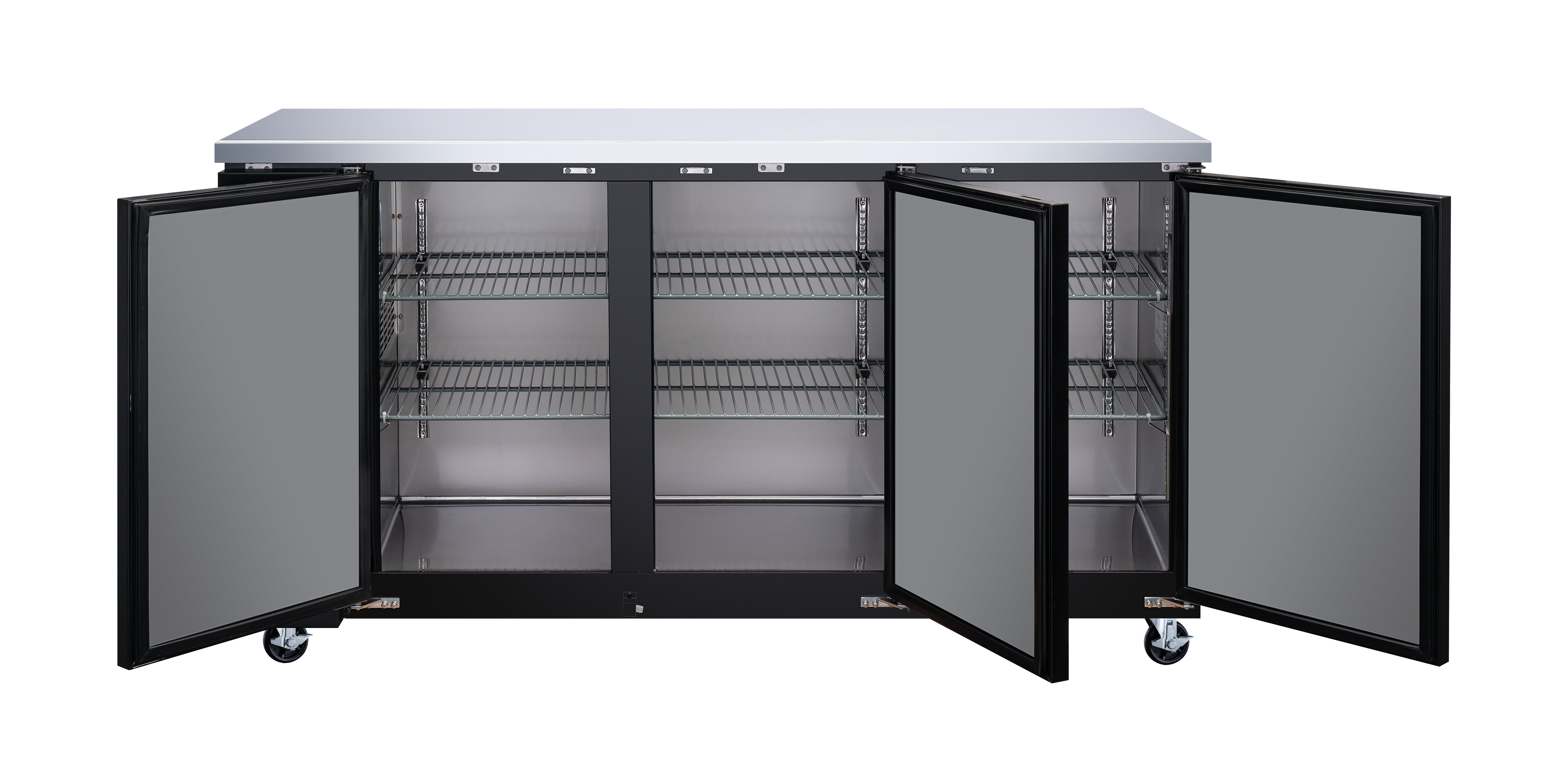 73" Solid 3-Door Bottle Cooler, 19.6 cu.ft. (556 L)