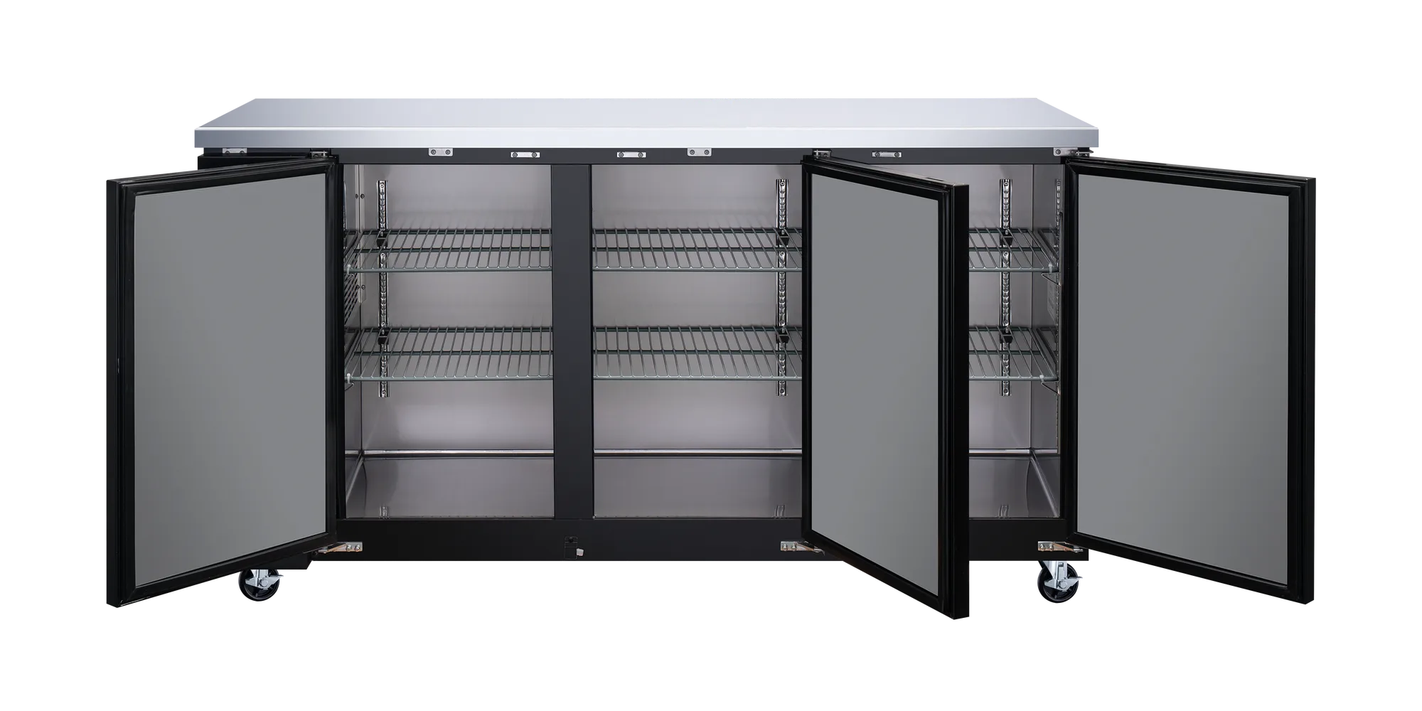 73" Solid 3-Door Bottle Cooler, 19.6 cu.ft. (556 L)