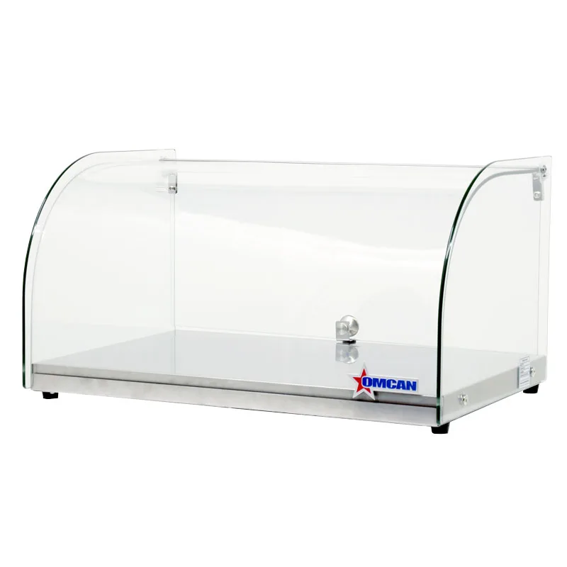 22" Countertop Food Display Case with Curved Front Glass and 25 L capacity