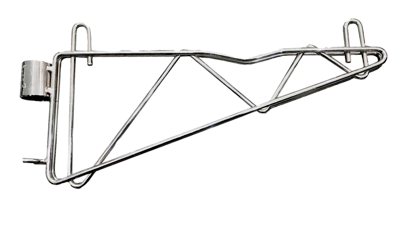 14" Single Chrome Post Bracket