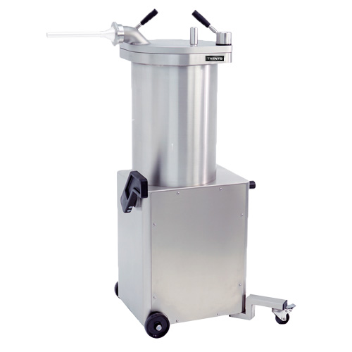 Talsa F35S 65 lb (28 kg) Hydraulic Piston Sausage Stuffer Stainless Steel with 2 Swivel Casters | Trento – 208 V, 3 Phase, 1300 W (1.75 HP)
