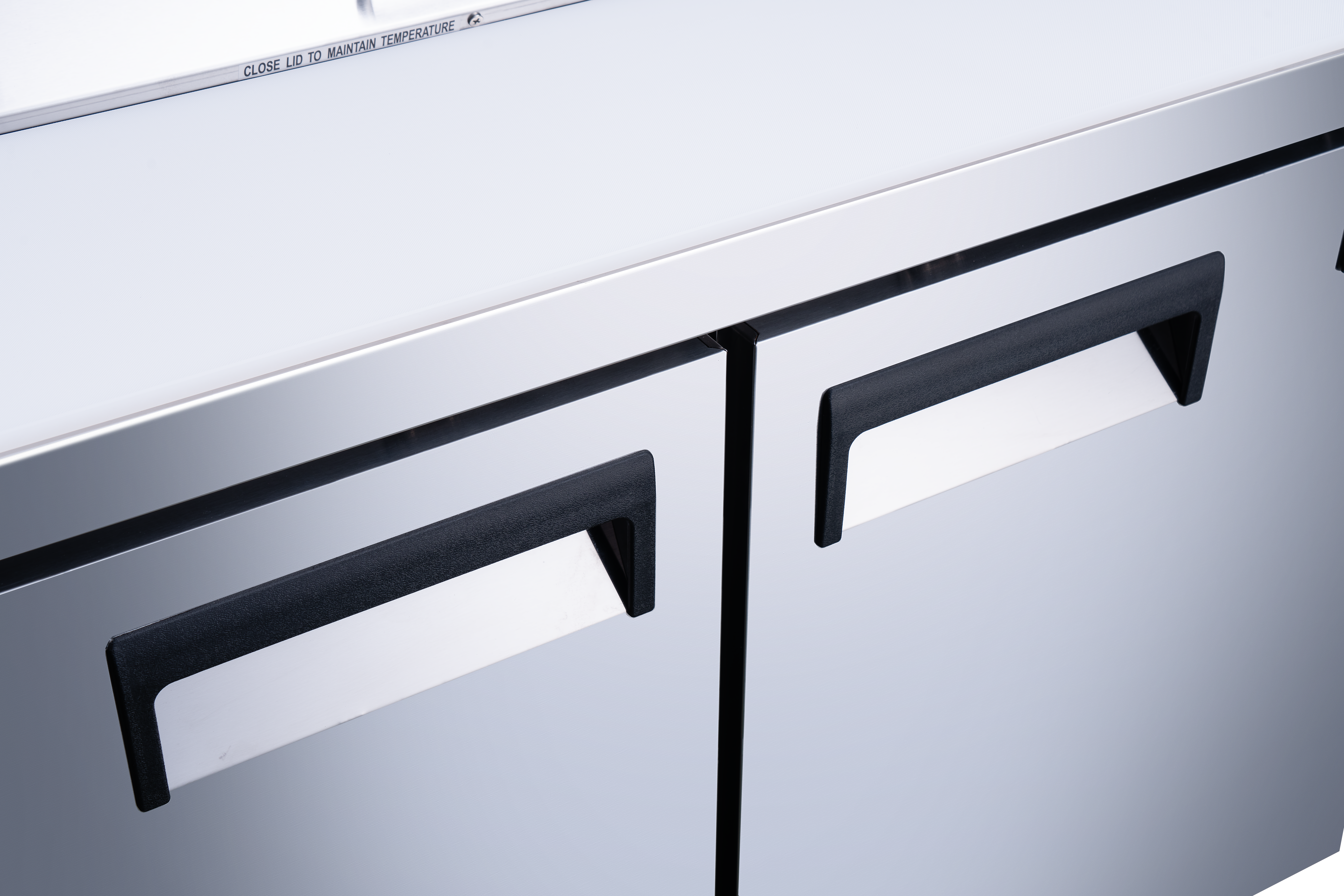 70″ Three (3) Door Refrigerated Prep Table, 15.5 cu.ft. (440 L), Stainless Steel