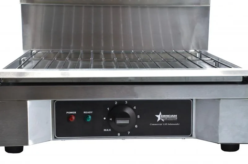Stainless Steel Quartz Adjustable Salamander with 14″ x 17.71″ Warming Base