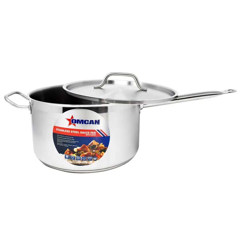 10 qt Stainless Steel Sauce Pan with Lid and Handle