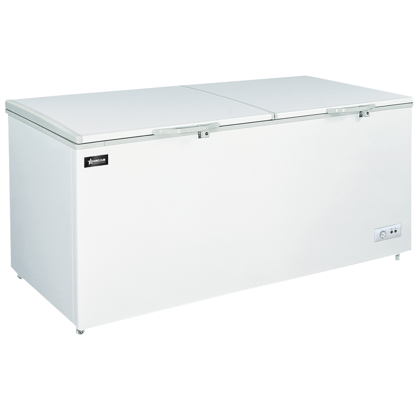 76" Two (2) Door Chest Freezer With Solid Flat Top 19.8 cu.ft. (560 L)
