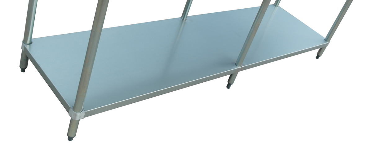 30″ x 96″ Galvanized Undershelf for 18855 and 23807 Elite Series Worktables