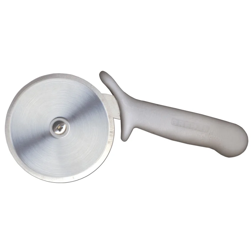 4" R-Style Pizza Cutter with White Handle