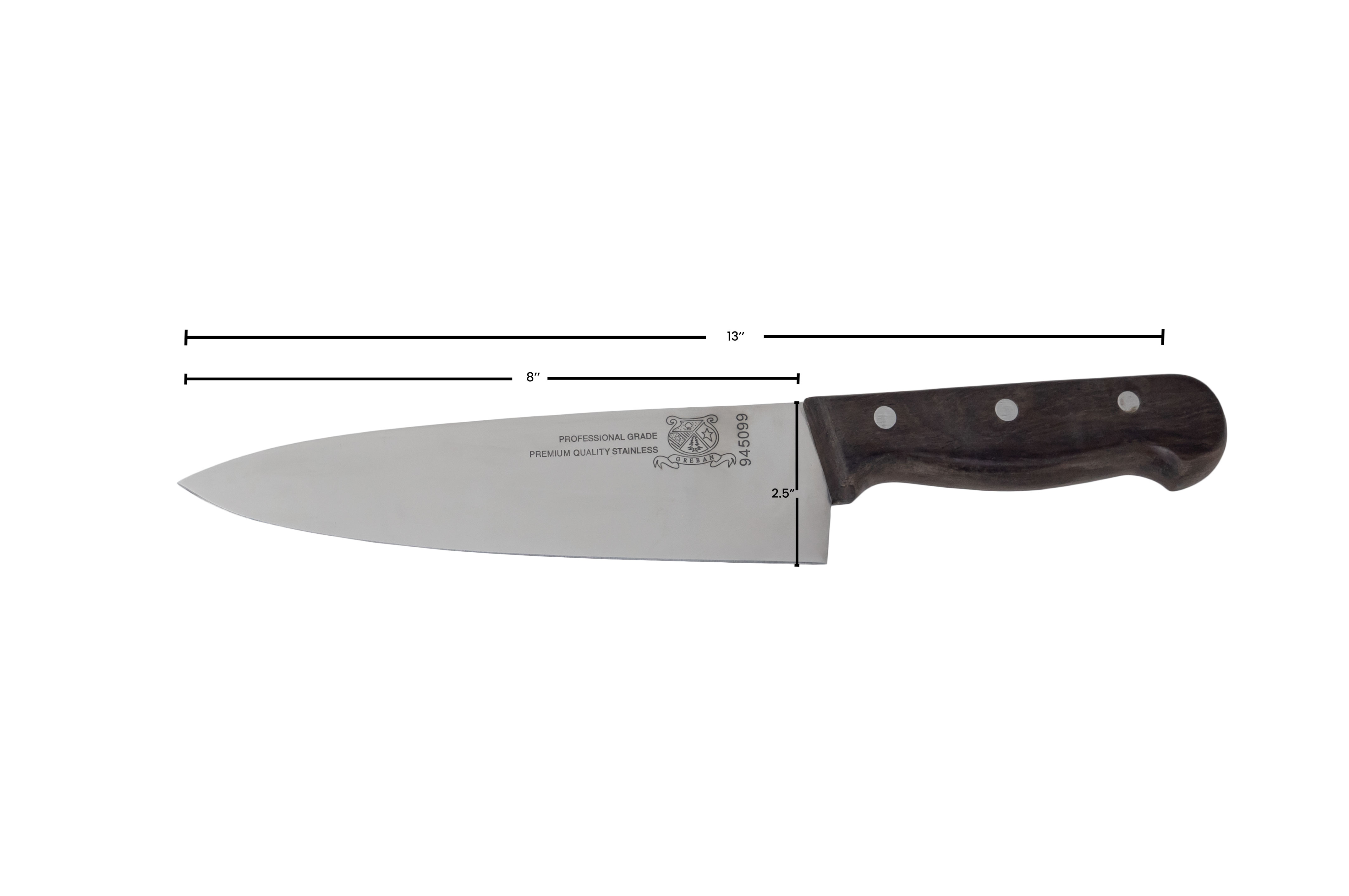 8" Medium Cook Knife with Rosewood Handle