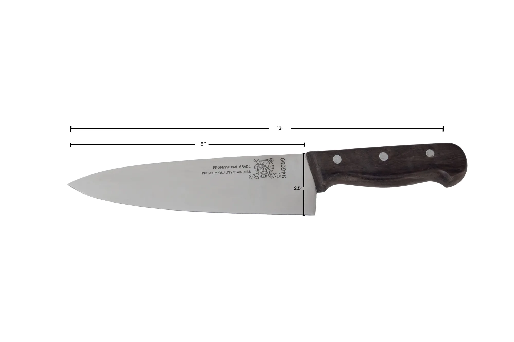 8" Medium Cook Knife with Rosewood Handle